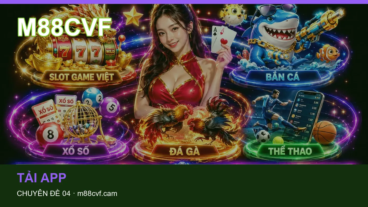 Đối chiếu nguồn và thời điểm cập nhật trong Tải app của M88CVF